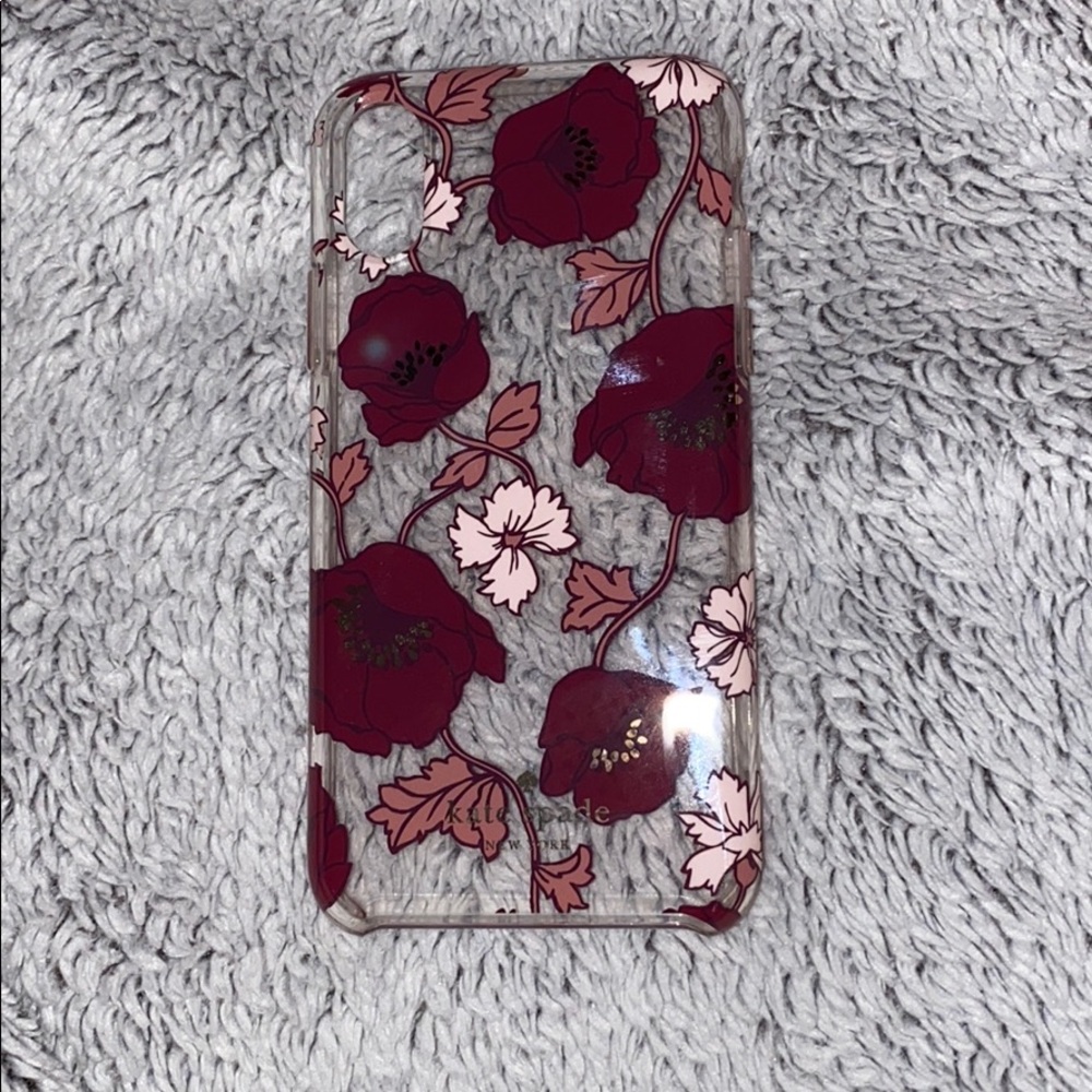 iphone XS Kate Spade Plum Dreamy Floral Case